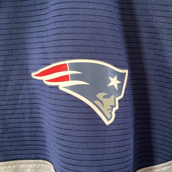 NFL Team Apparel Quarter Zip Lightweight Sweater- New England Patriots - Picture 3 of 6